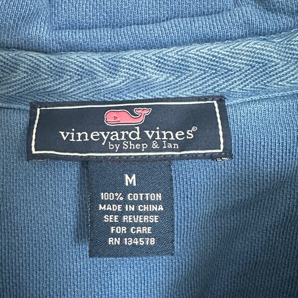 Vineyard Vines Shep & Ian Men’s Shep Shirt Quarter-Zip Pullover – Blue – M - Picture 9 of 9